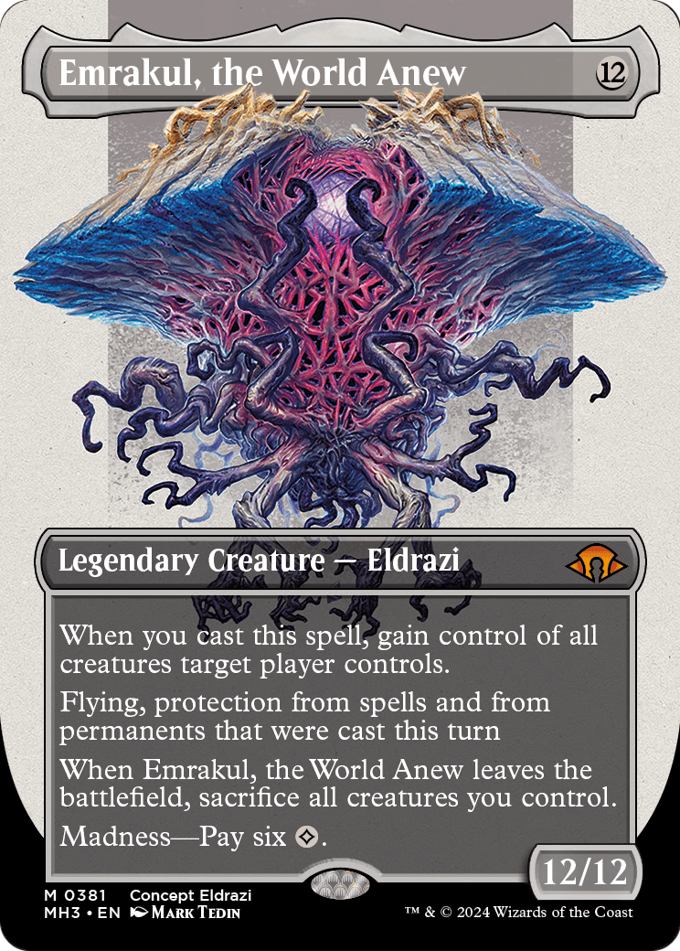 Emrakul, the World Anew (Borderless) (MH3-381) - Modern Horizons 3 Foil