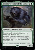 Goreclaw, Terror of Qal Sisma (BLC-222) - Bloomburrow Commander