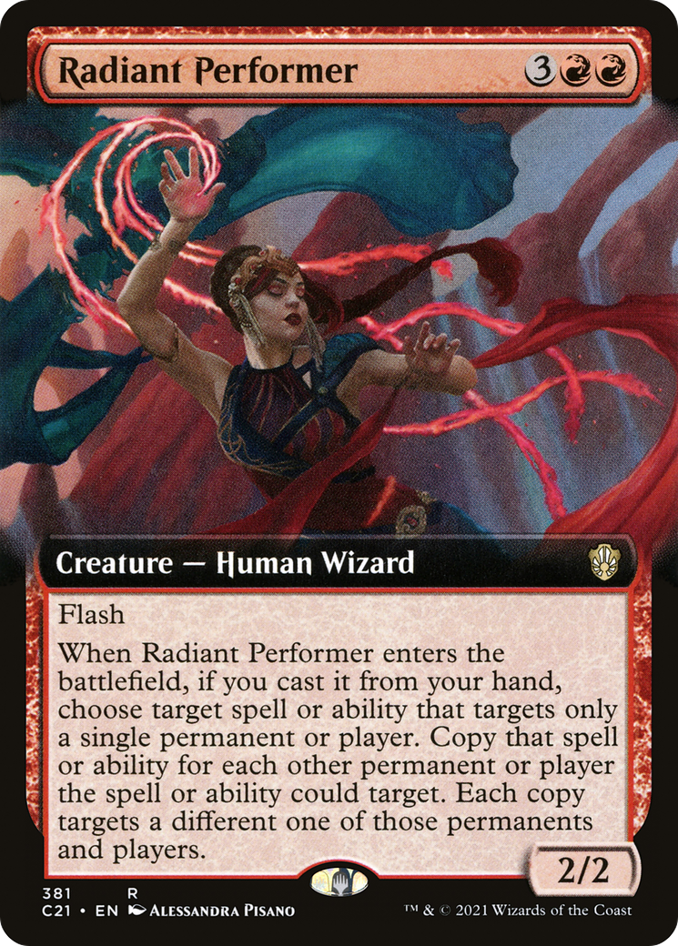 Radiant Performer (Extended Art) (C21-381) - Commander 2021: (Extended Art)