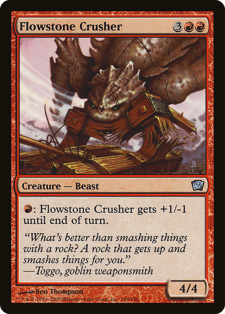 Flowstone Crusher (9ED-184) - 9th Edition Foil