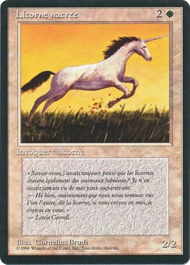 Pearled Unicorn (FBB-) - Foreign Black Border