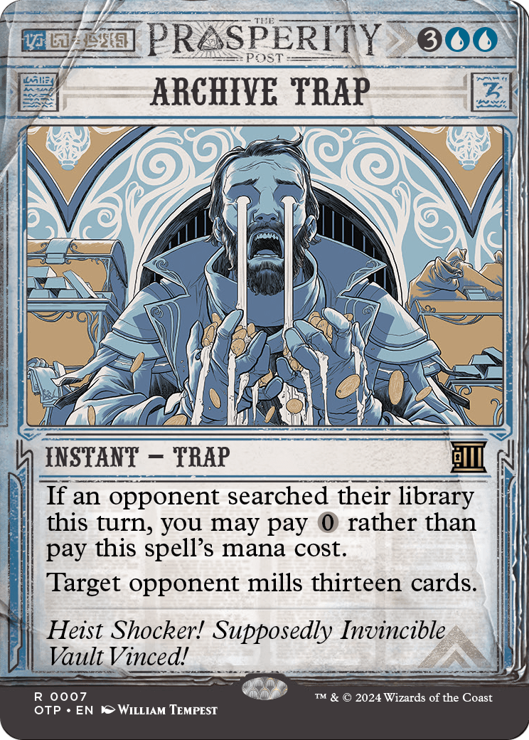 Archive Trap (OTP-007) - Breaking News: (Showcase) (Borderless) Foil