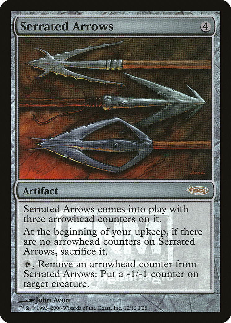 Serrated Arrows (FNM-) - Friday Night Magic 2008 Foil