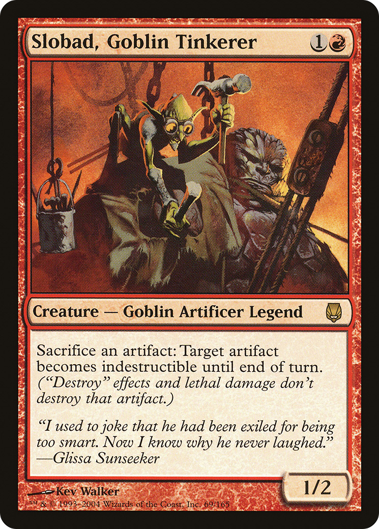 Slobad, Goblin Tinkerer (DST-069) - Darksteel