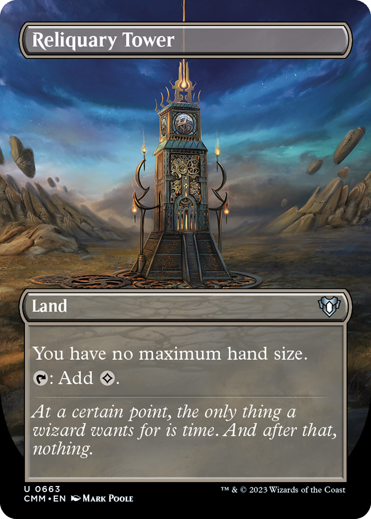 Reliquary Tower (Borderless) (CMM-663) - Commander Masters Foil