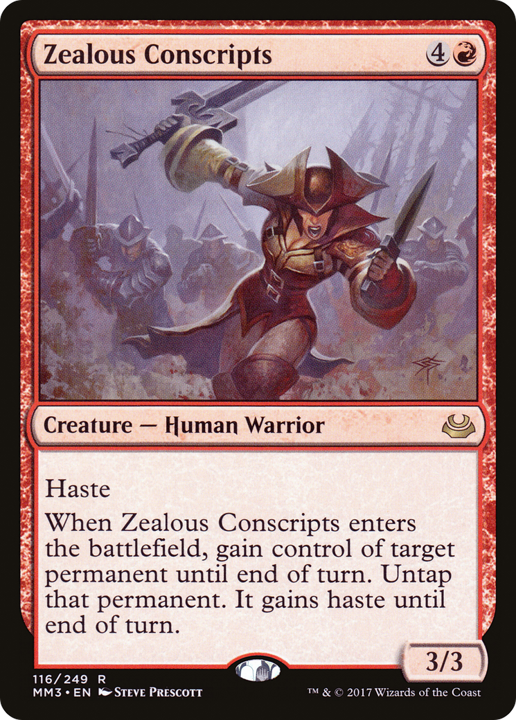 Zealous Conscripts (MM3-116) - Modern Masters 2017 Foil