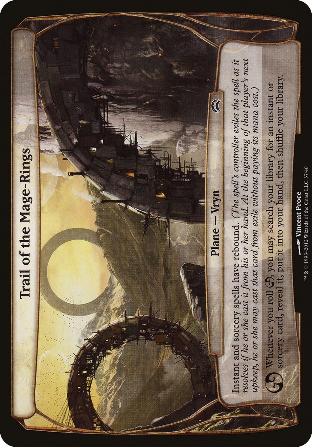 Trail of the Mage-Rings (Planechase 2012) (OVER-037) - Planechase 2012 Planes
