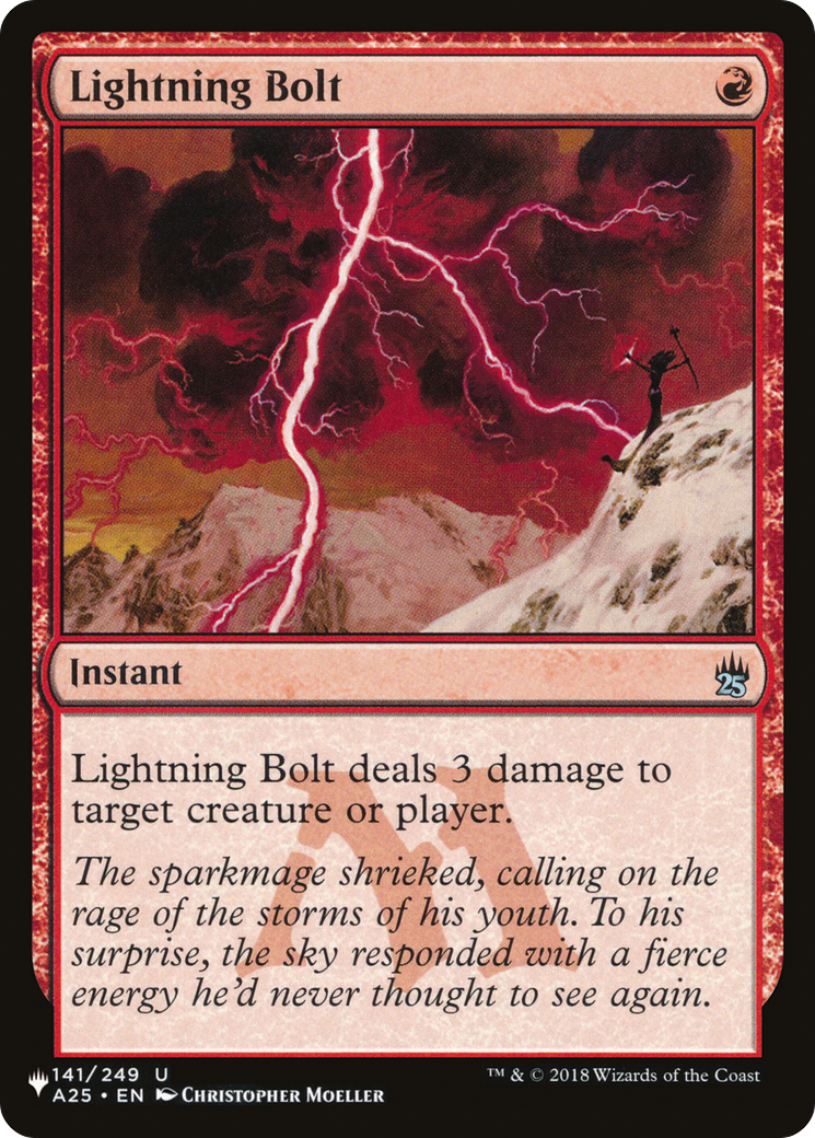 Lightning Bolt (A25) (LIST-A25-141) - The List