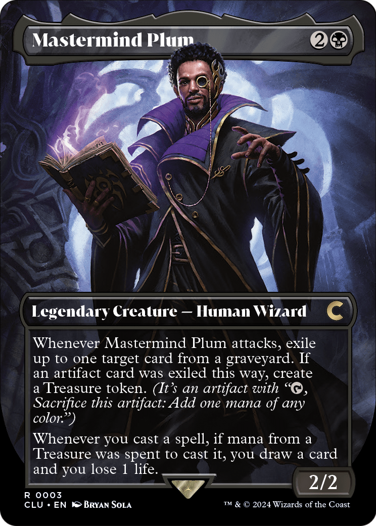 Mastermind Plum (Borderless) (CLU-003) - Ravnica: Clue Edition
