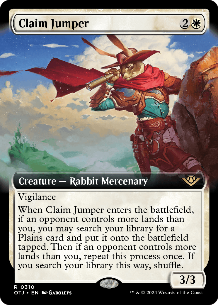 Claim Jumper (Extended Art) (OTJ-310) - Outlaws of Thunder Junction: (Extended Art) Foil