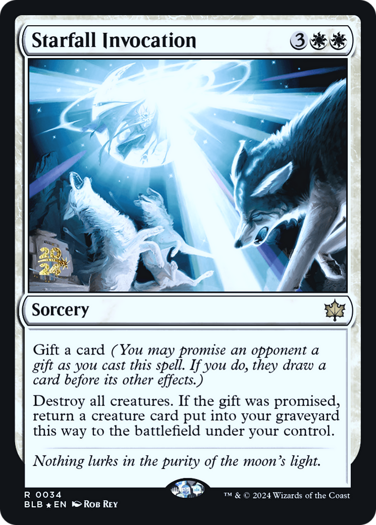 Starfall Invocation (PRE-034) - Bloomburrow Promos Foil