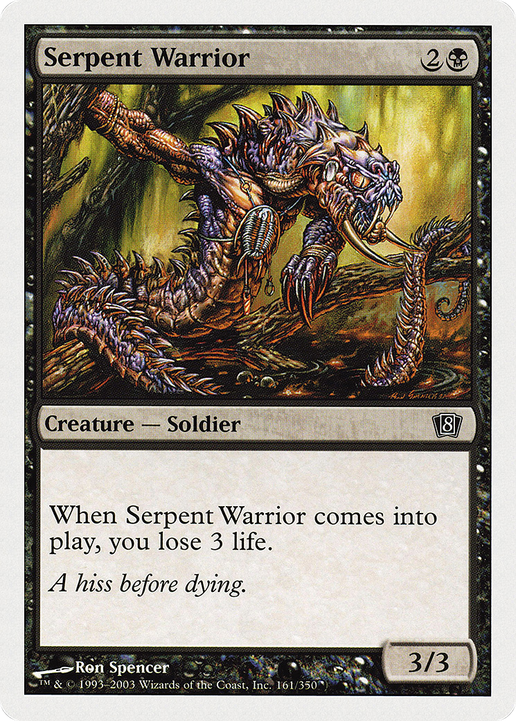 Serpent Warrior (8ED-161) - 8th Edition