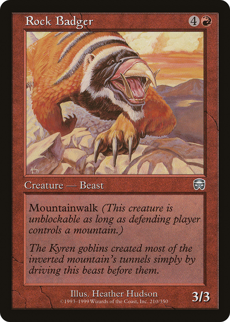 Rock Badger (MMQ-210) - Mercadian Masques Foil