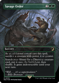 Savage Order (Borderless) (Emblem) (REX-032) - Jurassic World Collection Foil