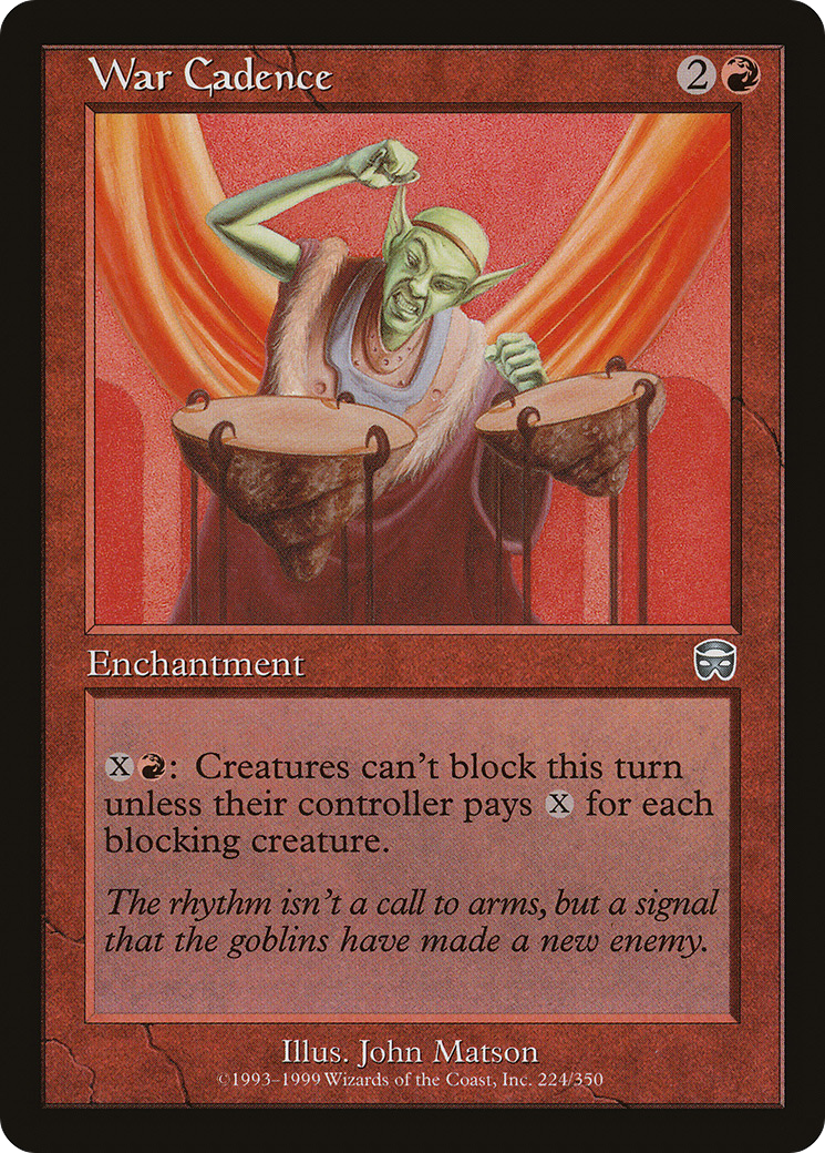 War Cadence (MMQ-224) - Mercadian Masques Foil