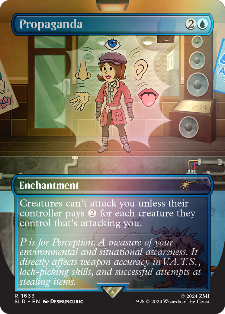 Propaganda (1633) (Rainbow Foil) (SLD-1633) - Secret Lair Drop (Borderless) Foil