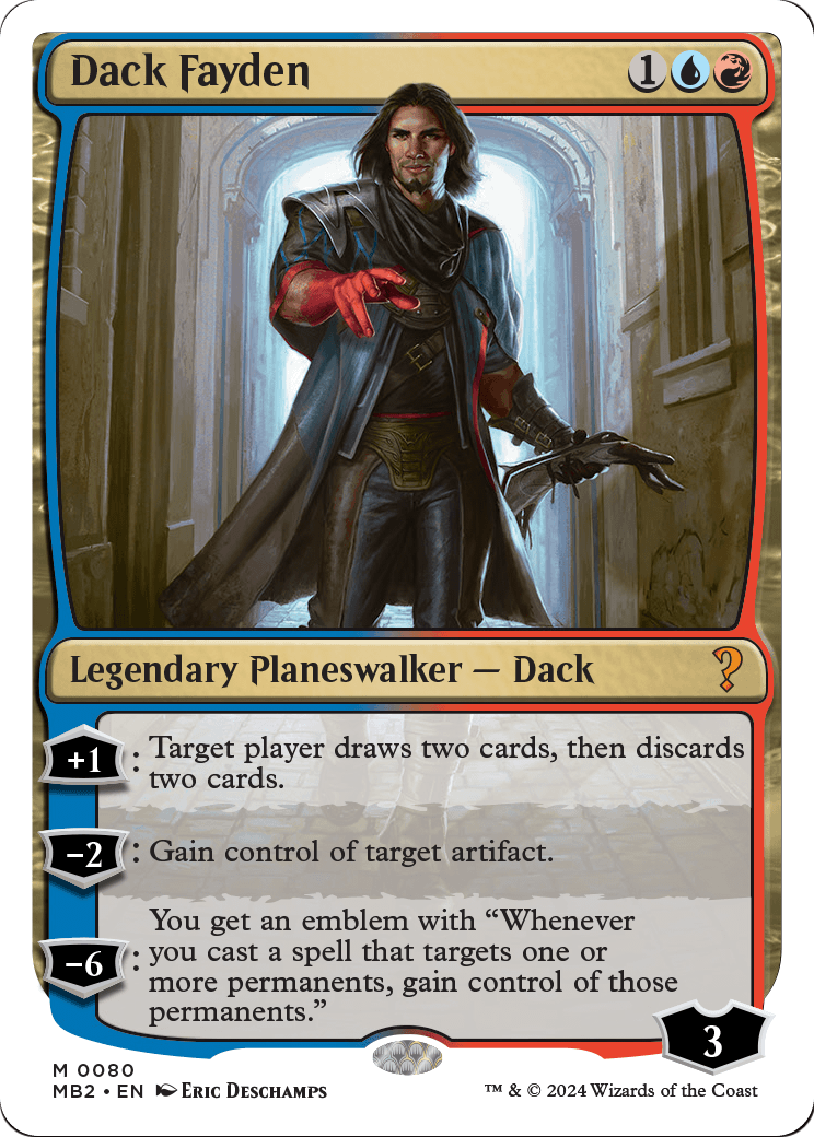Dack Fayden (White Border) (MB2-080) - Mystery Booster 2