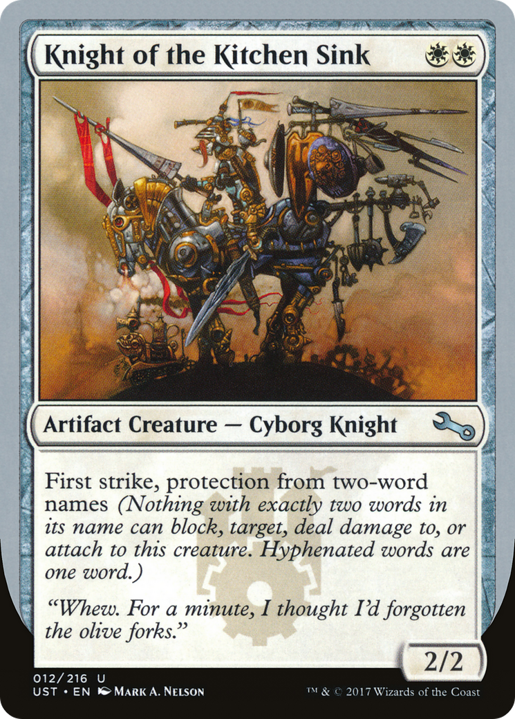 Knight of the Kitchen Sink (E) (UST-12E) - Unstable