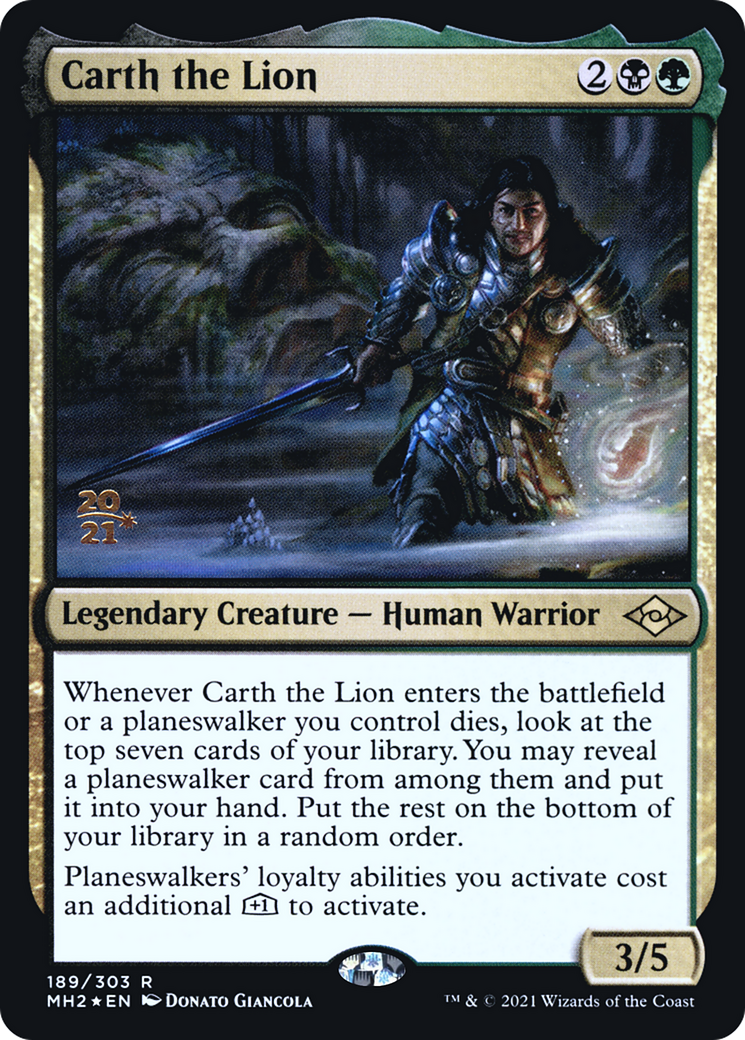 Carth the Lion (PRE-189S) - Modern Horizons 2 Promos Foil