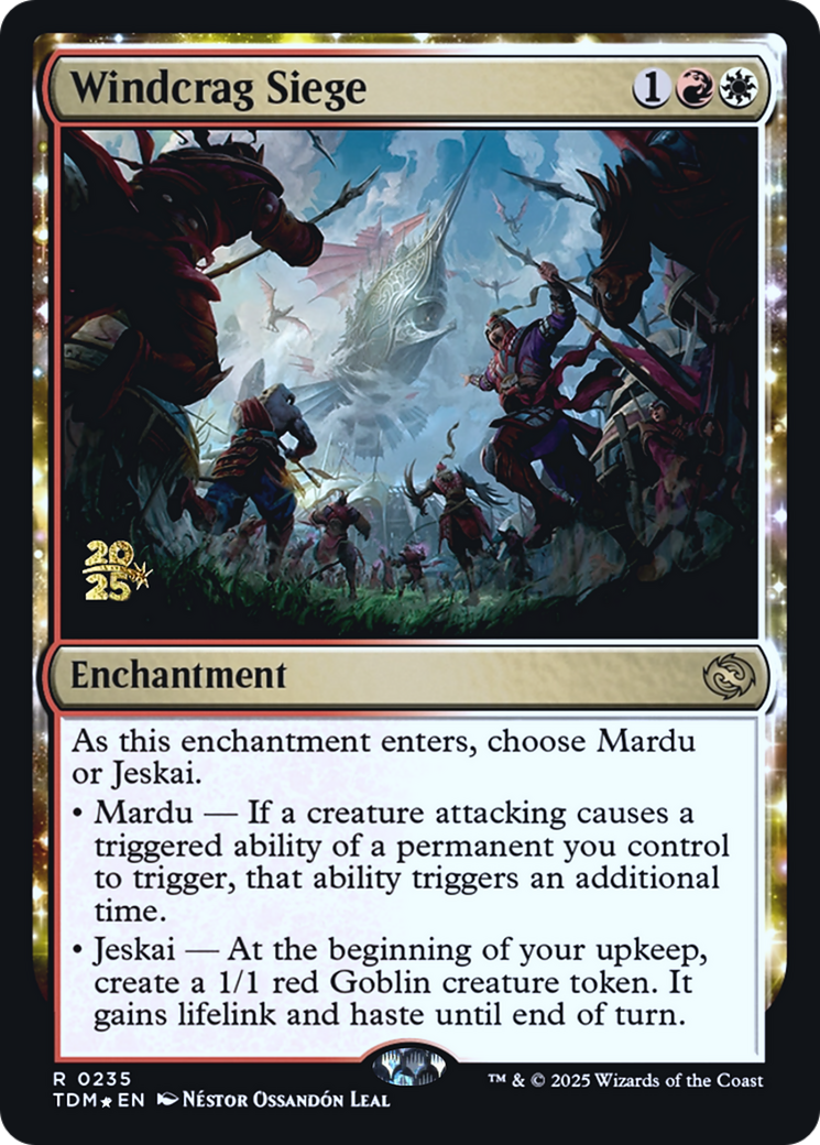 Windcrag Siege (PRE-235) - Prerelease Cards: (enchantment) Foil