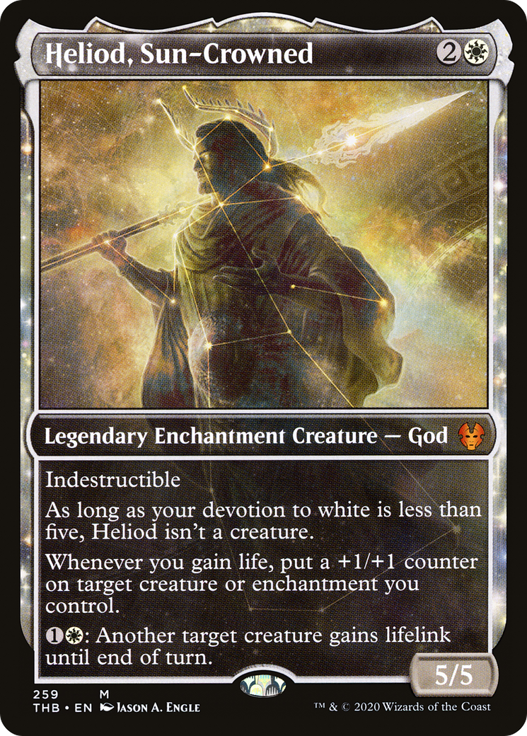 Heliod, Sun-Crowned (Showcase) (THB-259) - Theros Beyond Death: (enchantment, Showcase) Foil