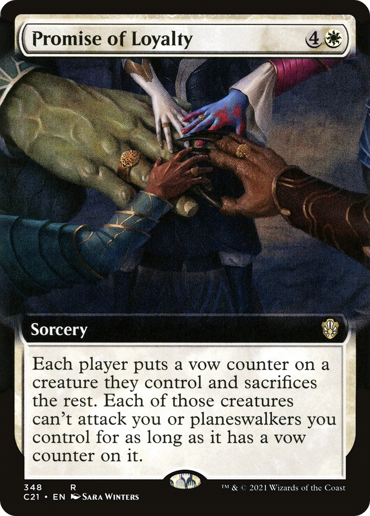 Promise of Loyalty (Extended Art) (C21-348) - Commander 2021: (Extended Art)