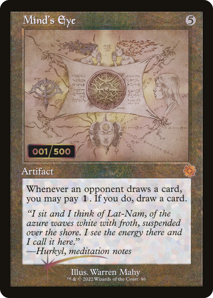 Mind's Eye (Schematic) (Serial Numbered) (BRR-096) - The Brothers' War Retro Artifacts Foil
