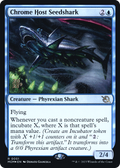 Chrome Host Seedshark (PRE-051) - March of the Machine Promos Foil