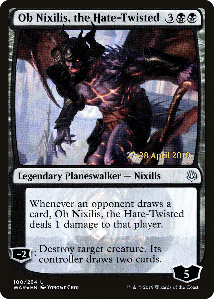 Ob Nixilis, the Hate-Twisted (PRE-100) - War of the Spark Promos Foil