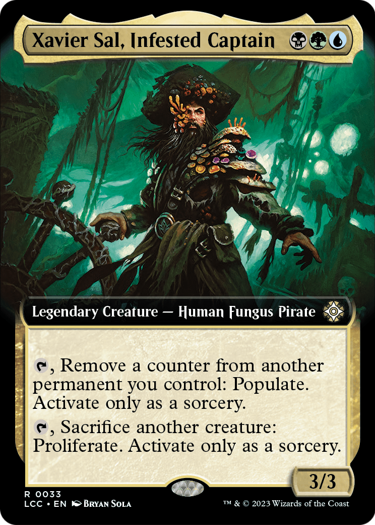 Xavier Sal, Infested Captain (Extended Art) (LCC-033) - The Lost Caverns of Ixalan Commander: (Extended Art)