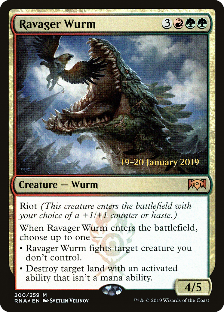 Ravager Wurm (PRE-200) - Ravnica Allegiance Promos Foil
