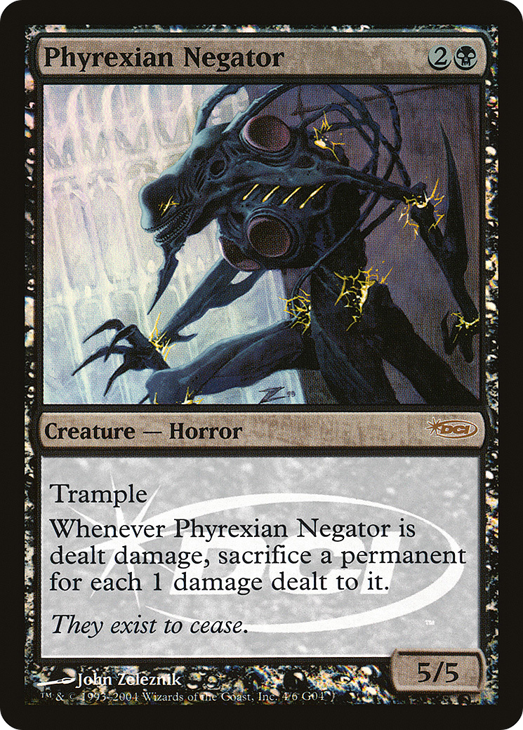 Phyrexian Negator (JDG-004) - Judge Gift Cards 2004 Foil