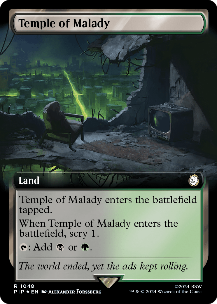 Temple of Malady (Extended Art) (Surge Foil) (PIP-1048) - Fallout: (Extended Art) Foil