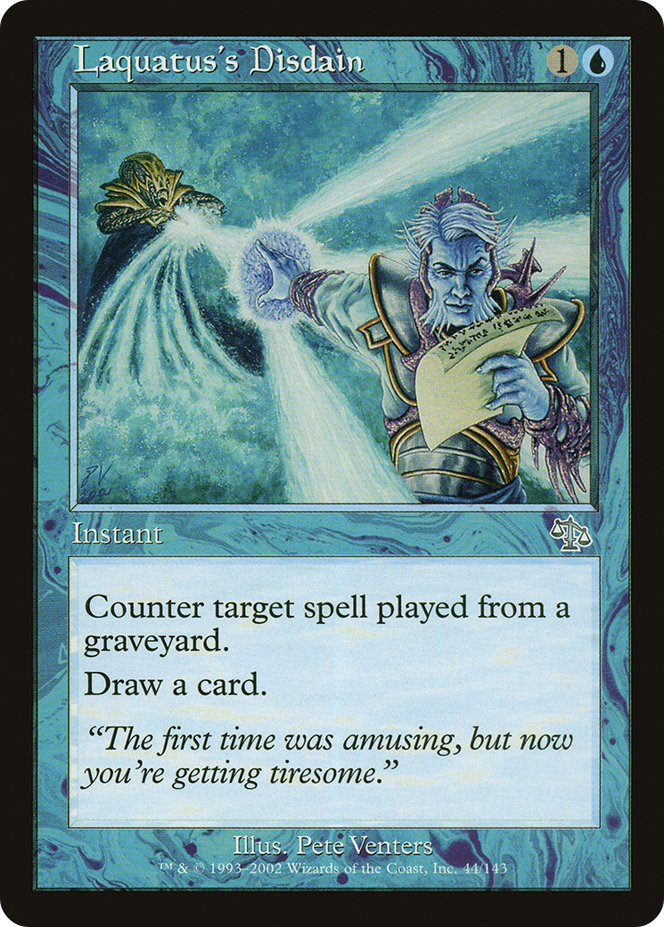 Laquatus's Disdain (JUD-044) - Judgment Foil