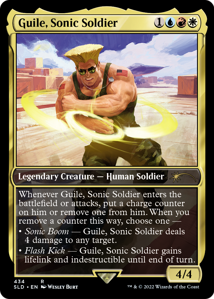 Guile, Sonic Soldier (SLD-434) - Secret Lair Drop / Guile, Sonic Soldier