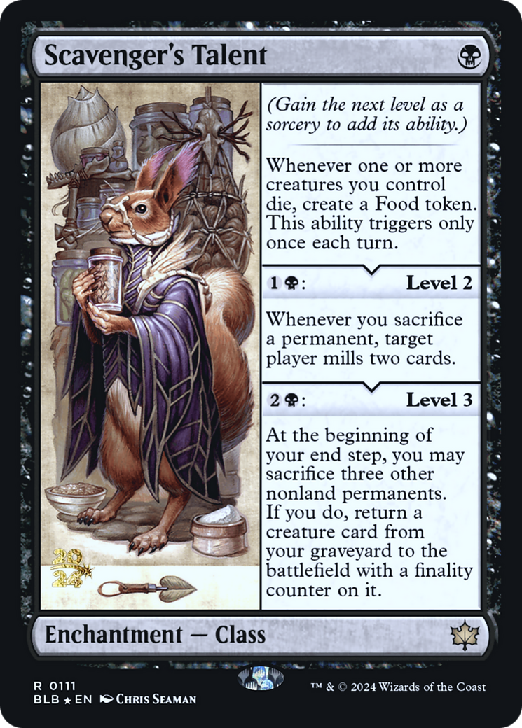 Scavenger's Talent (PRE-111) - Bloomburrow Promos Foil