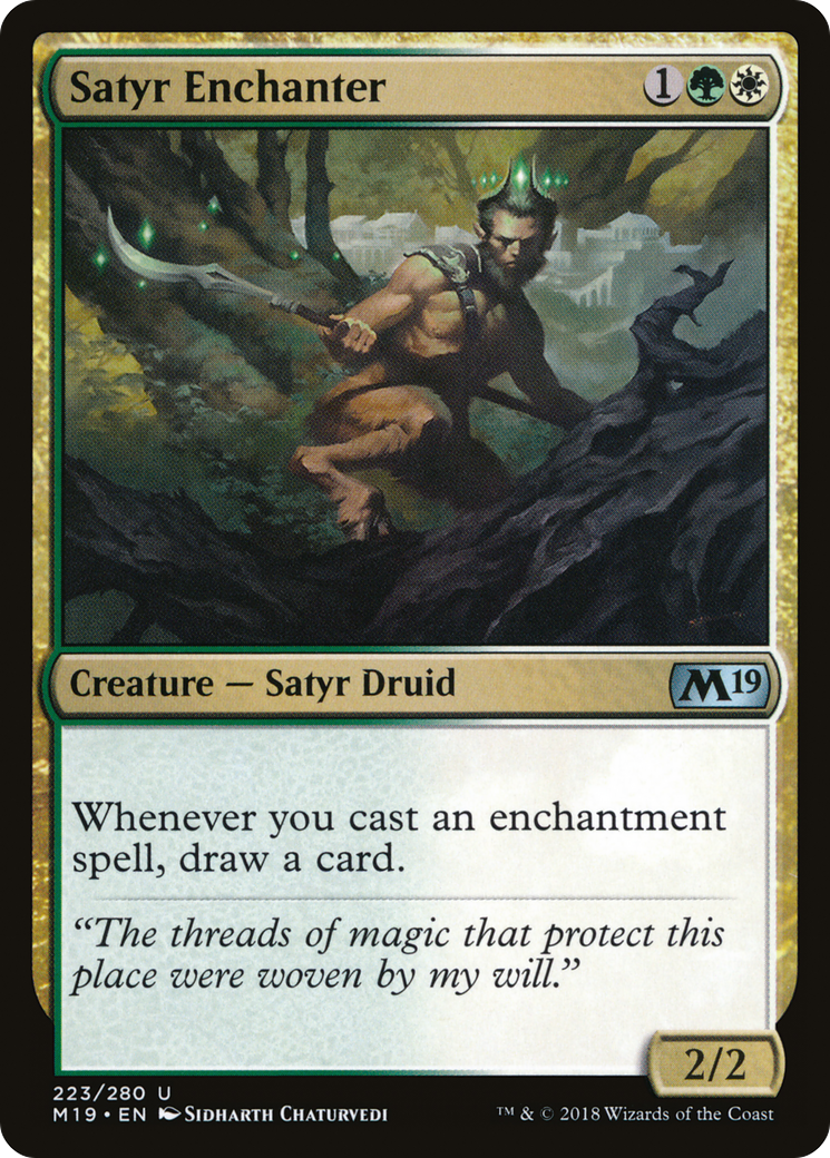 Satyr Enchanter (M19-223) - Core Set 2019 Foil