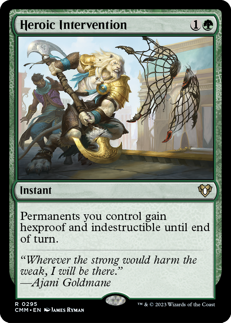 Heroic Intervention (CMM-295) - Commander Masters Foil