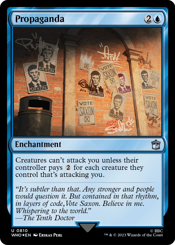 Propaganda (Surge Foil) (WHO-810) - Doctor Who Foil