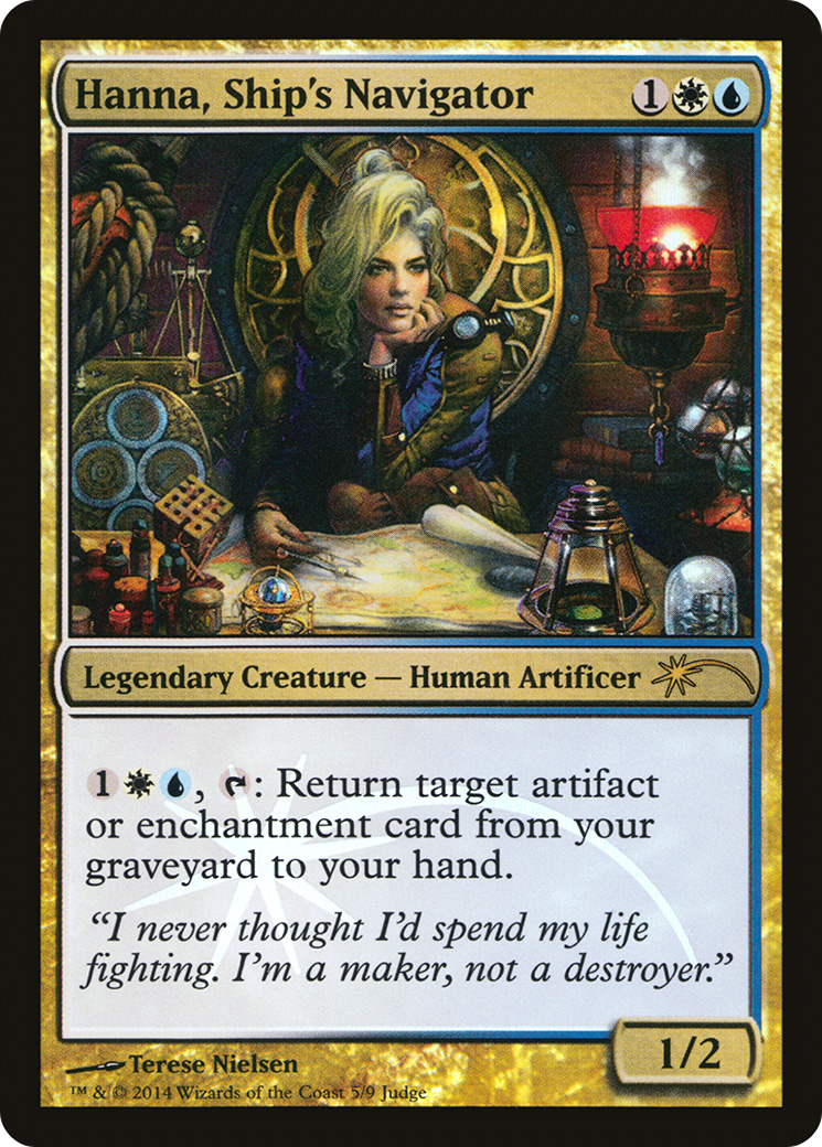 Hanna, Ship's Navigator (JDG-005) - Judge Gift Cards 2014 Foil