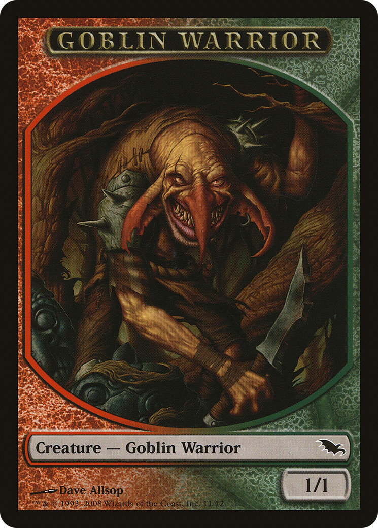 Goblin Warrior Token (SHM-011) - Shadowmoor Tokens