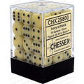 Chessex 36 D6 Opaque Ivory/ Black