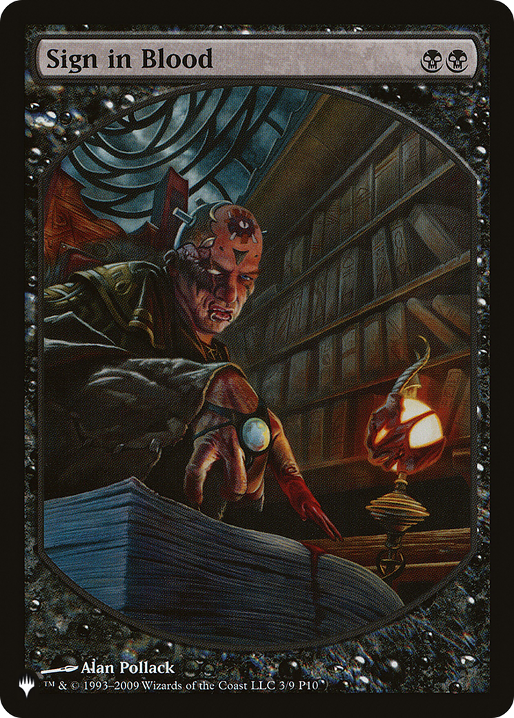 Sign in Blood (LIST-P10-3) - The List