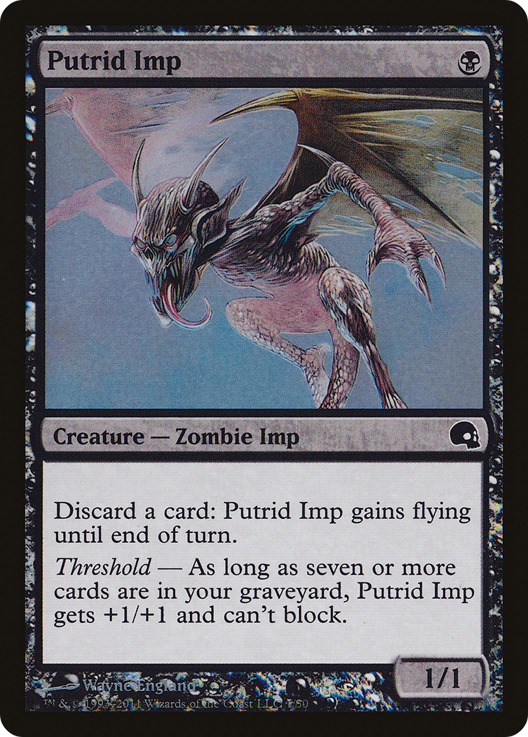 Putrid Imp (GRV-001) - Premium Deck Series: Graveborn Foil