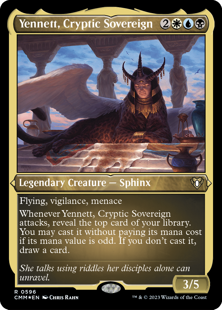 Yennett, Cryptic Sovereign (Foil Etched) (CMM-596) - Commander Masters Foil