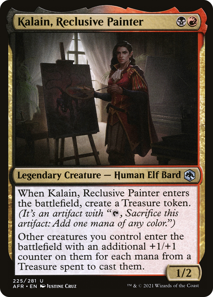 Kalain, Reclusive Painter (AFR-225) - Adventures in the Forgotten Realms Foil