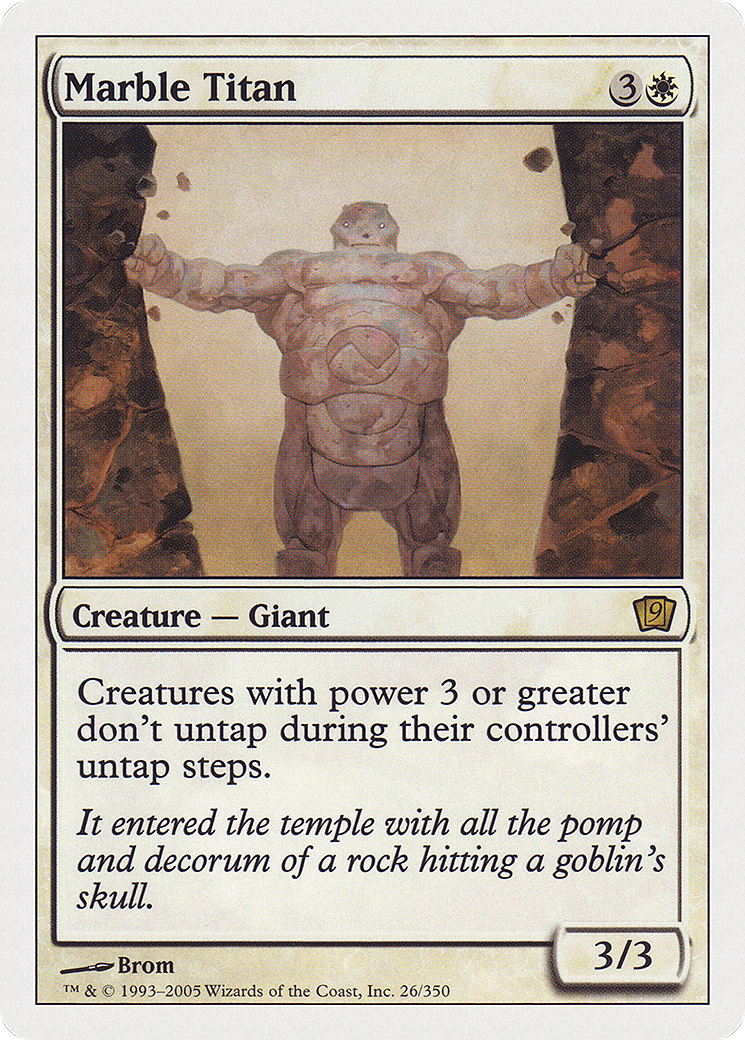 Marble Titan (9ED-026) - 9th Edition