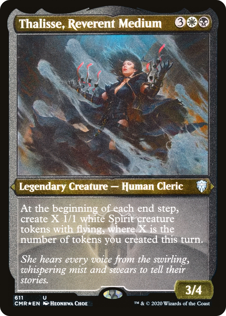Thalisse, Reverent Medium (Foil Etched) (CMR-611) - Commander Legends Foil