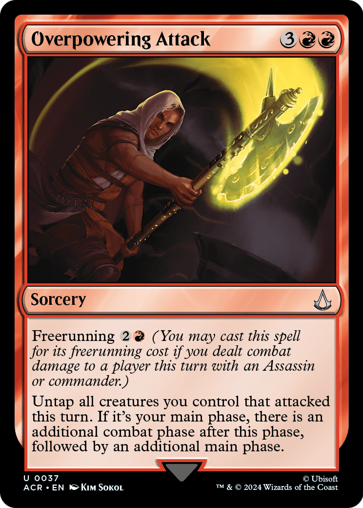 Overpowering attack (ACR-037) - Assassin's Creed Foil