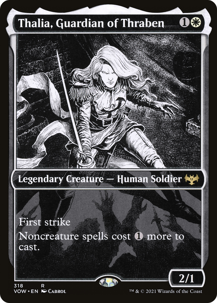 Thalia, Guardian of Thraben (Showcase) (VOW-318) - Innistrad: Crimson Vow: (Showcase) Foil